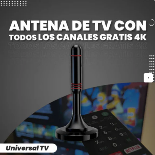 ¡No Más Cables! 📡 Antena HDTV 4K 🔥 Canales Gratis + Envío Navideño 🎅✨