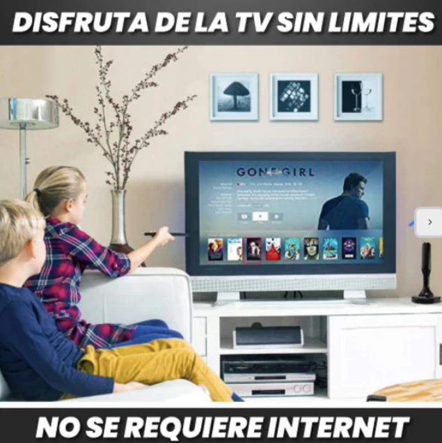 ¡No Más Cables! 📡 Antena HDTV 4K 🔥 Canales Gratis + Envío Navideño 🎅✨